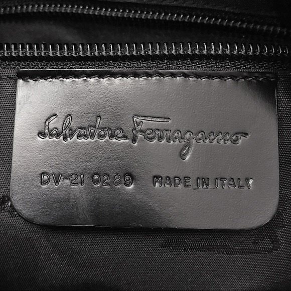 Salvatore Ferragamo Black Intrecciato Woven Tote - Picture 9 of 13